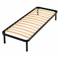 Rete Singola Ortopedica in Legno 80x190 cm con Doghe e 4 Piedini