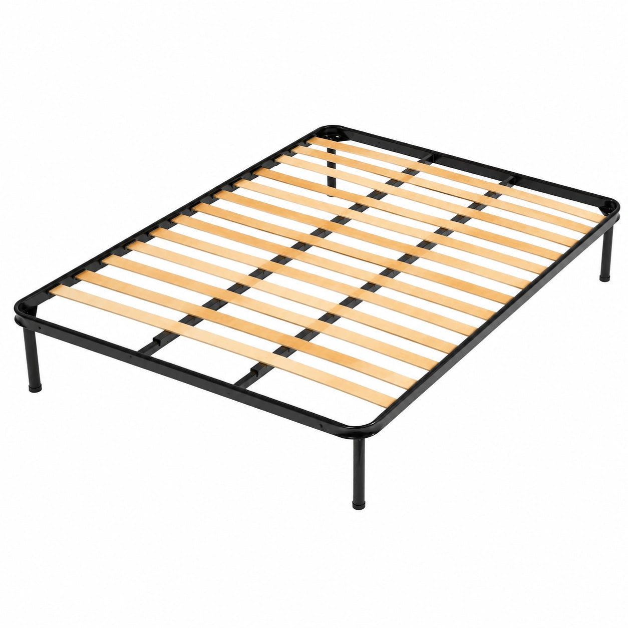 Letto Matrimoniale 160x190 cm in Legno Multistrato – Ortopedico e Robusto – Telaio in Ferro, Made in Italy