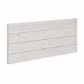 Testiera Letto Queen Size 150-160 cm Stile Nordico in Legno di Pino Bianco Anticato