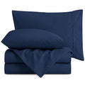 Set lenzuola in cotone percalle 600 fili per letto matrimoniale