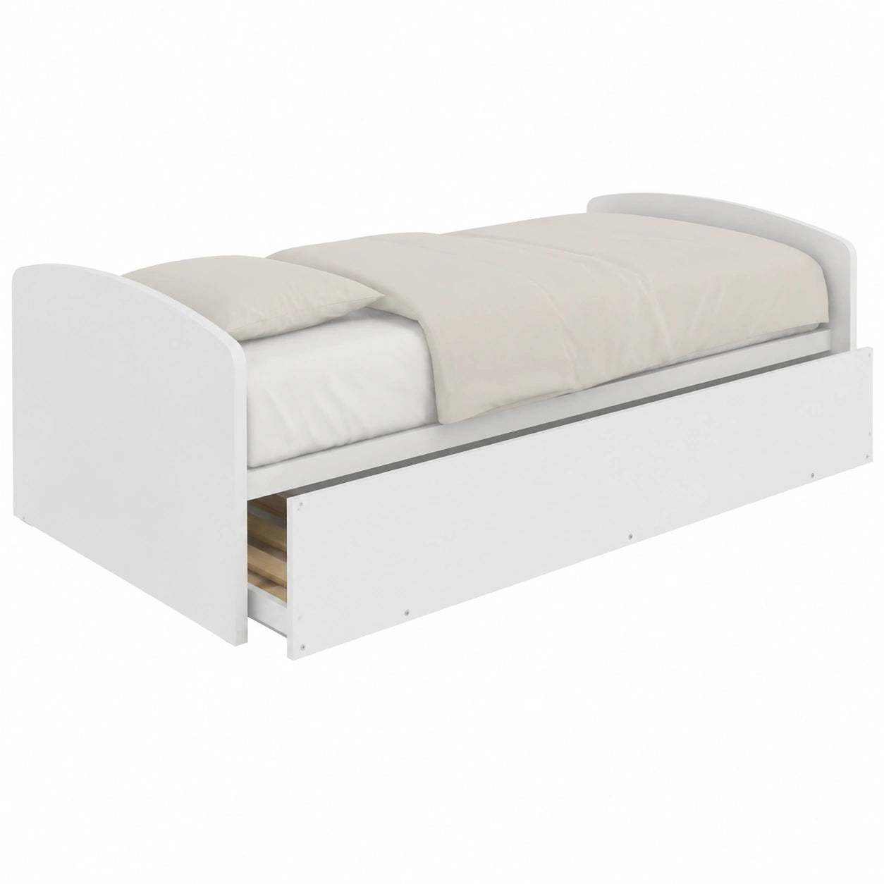 Divano letto singolo con secondo letto estraibile - Stile moderno e salvaspazio