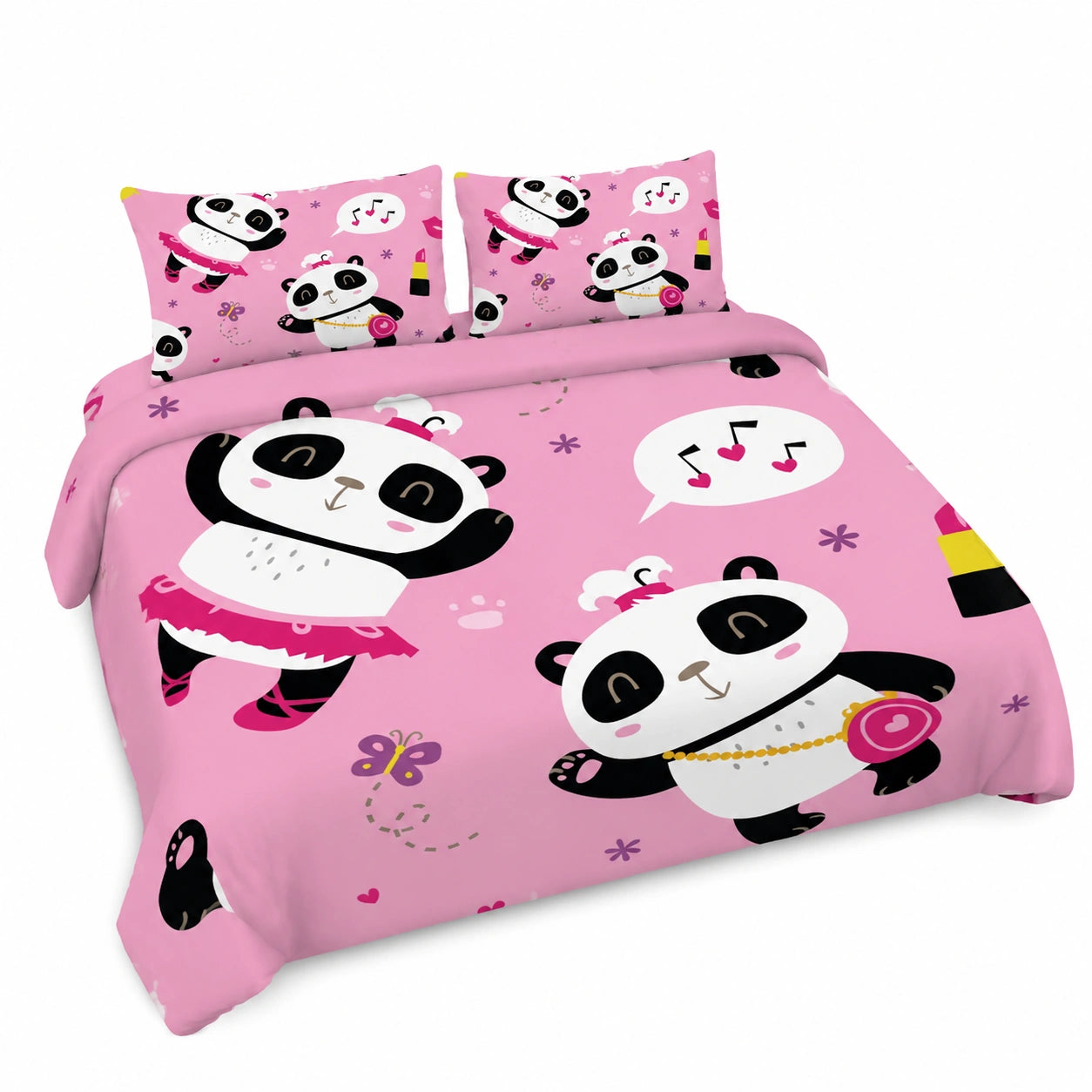 Set copripiumini 3 pezzi con cerniera per letto matrimoniale 88 x 228 cm