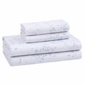 Set Lenzuola King Size Rasatello di Cotone Lussuoso Calvin Klein, Blu Botanico