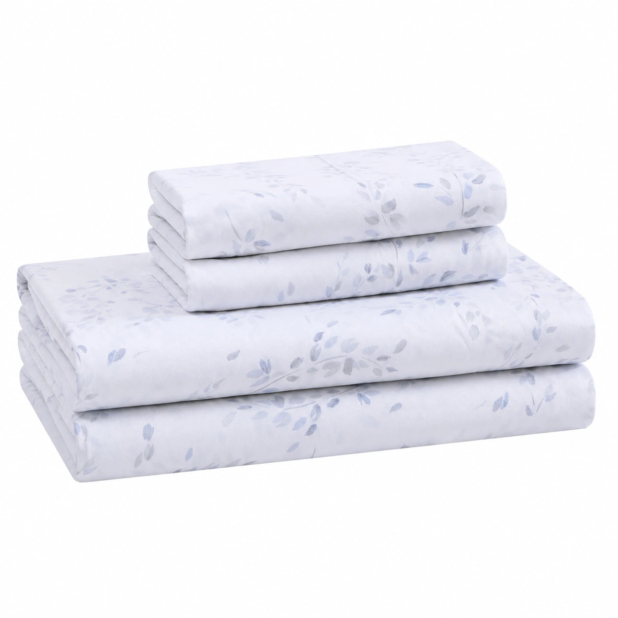 Set Lenzuola King Size Rasatello di Cotone Lussuoso Calvin Klein, Blu Botanico