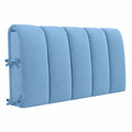 Cuscini da Testiera Rimovibili per Letto Queen Size, Lavabili, Anticollisione, Grandi e Morbidi, Compatibili con Testiere in Legno, Ferro e Pelle, 180 x 60 cm, Blu