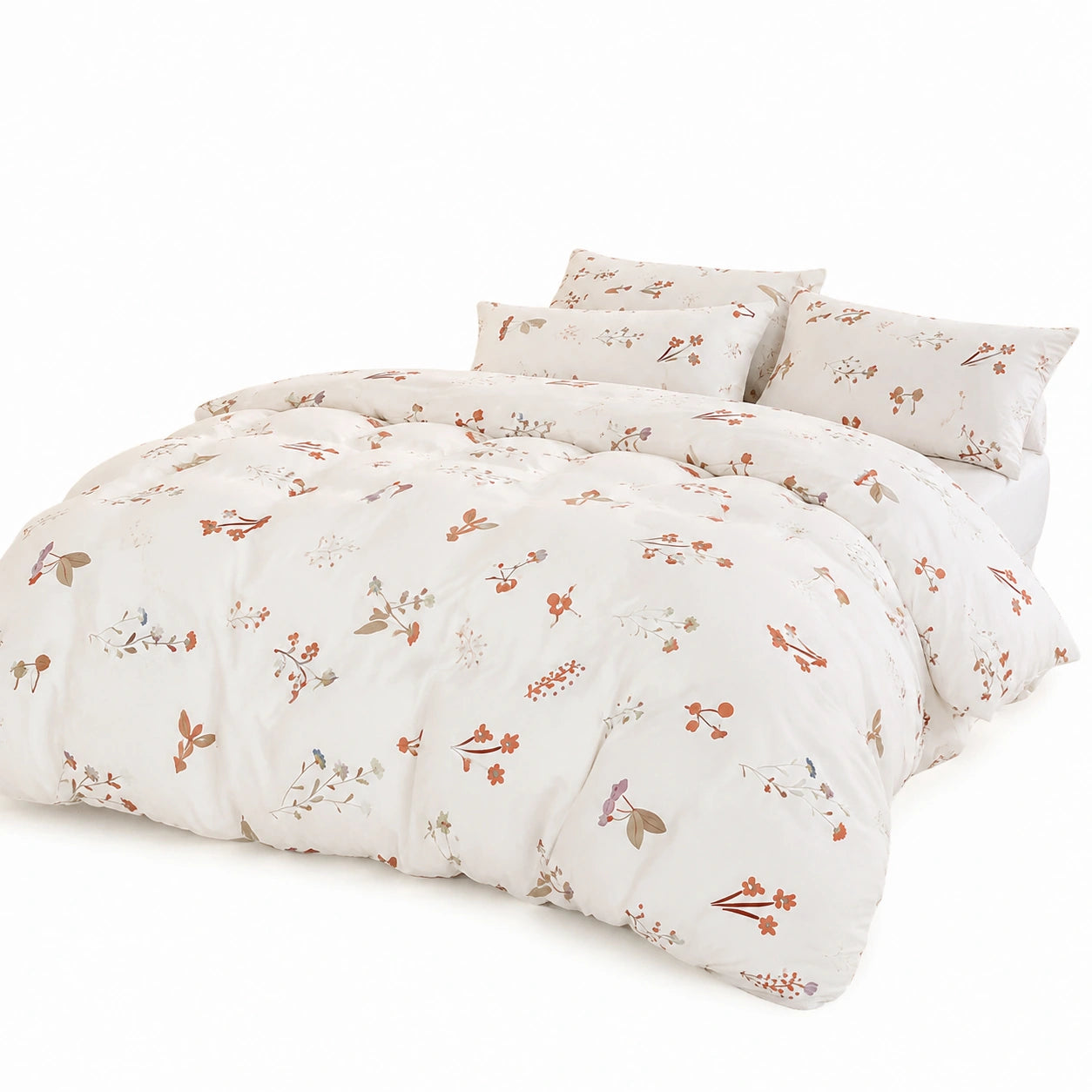 Set completo letto con luna e stelle, cotone, matrimoniale, copripiumino e lenzuolo